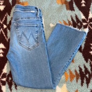 NEARLY NEW LIL MOTHER LIL INSIDER CROP STEP FRAY OUT OF THE BLUE SIZE 26 P jeans